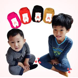 [시즌특가]유아동 탁텔 겨울 털 덧신 양말 미끄럼방지 개별포장 어린이집 선물 크리스마스