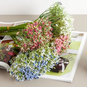 안개꽃 조화 베리 번들 29cm (6개입) 6컬러 인테리어 꽃다발 장식 소품 촬영 꾸미기