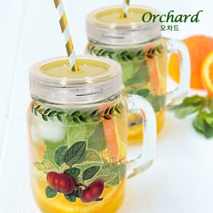 오차드 드링크자 2인조 세트 글라스 머그컵