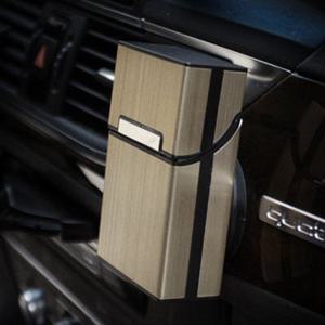 당케 차량용 거치 메탈릭 담배케이스 /자동차악세사리