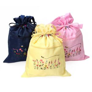 [박씨상방] 꽃자수 모시 에코백