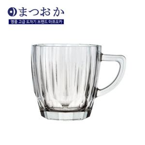 마쯔오카 다이아몬드 글라스 머그컵 (맥주잔/물잔 유리컵 1p)