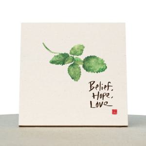 [1AM]캘리그라피 힐링 액자-빌리프호프러브 소