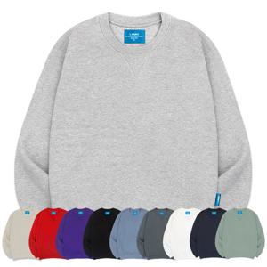 엘라모 M무지 기모 맨투맨 티셔츠 남녀공용 빅사이즈 S~4XL