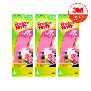 [3M]베이직 고무장갑(소) 3개세트
