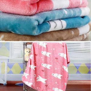 DYNN 북유럽패턴 극세사 밍크 무릎담요 곰