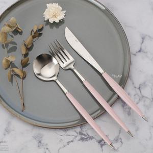 뉴파스텔실버 커트러리 디너 스푼,포크,나이프 -4color (양식기)