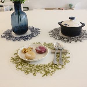 [샤이닝홈] 리스원형 실리콘 식탁매트 겸 냄비받침 2P