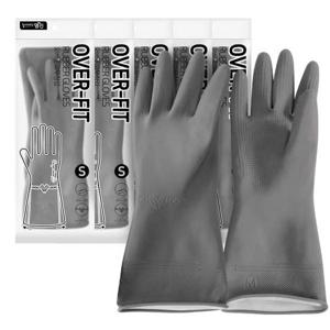 명진 오버핏 고무장갑-소(그레이) 5켤레