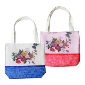 [박씨상방] 모시 프린팅 꽃 에코백