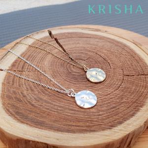 [크리샤]코인 라인 실버 목걸이_KSN0361-41W