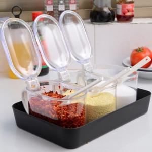 투명 조미료 캐니스터