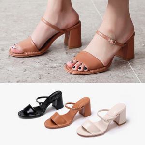 [블루피오레] 스티치 통굽 스트랩샌들 BFS491