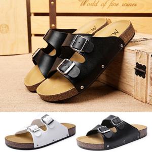 남자 버클슬리퍼 남성 가죽 슬리퍼 샌들 조리 M1602