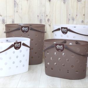 창신리빙 도트 빨래바구니(대형) 빨래통