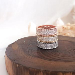 [바이진주리본] 세실리아 큐빅 반지