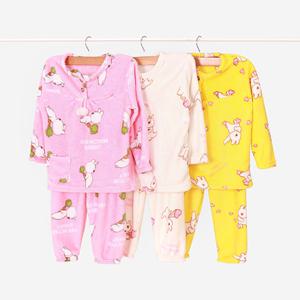 오버액션토끼 밍크 상하세트 여아동용