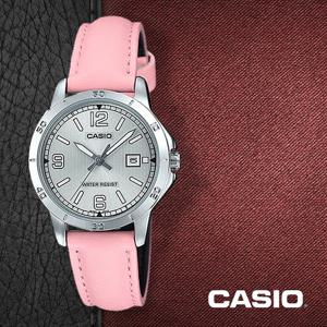 CASIO 카시오 LTP-V004L-4B 여성시계 가죽밴드 손목시계