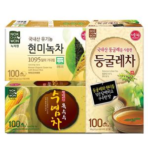 [녹차원] BEST 300티백(유기농현미녹차+옥수수수염차+둥굴레차)