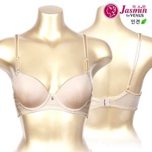 [비너스 자스민] 인견 쿨 자수패치 와이어 몰드 브라 jbr1250