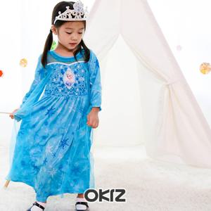 [오키즈][H0786] 겨울왕국 공주의상 [엘사-일반형-눈꽃긴팔] 아
