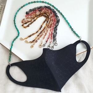 GR034 호피 체인 마스크줄 스트랩 고리 목걸이 / 5컬러