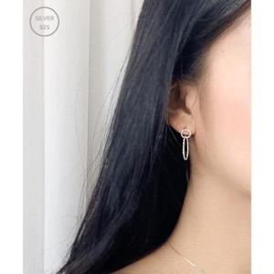 [제이블링] 컷팅 클립 드롭귀걸이