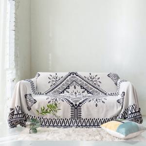 북유럽 양면 소파커버 캠핑 블랭킷 러그 180x130cm