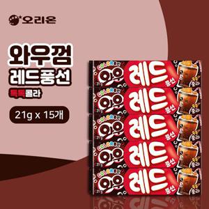 [오리온] 와우 껌 톡톡콜라(21gx15개)