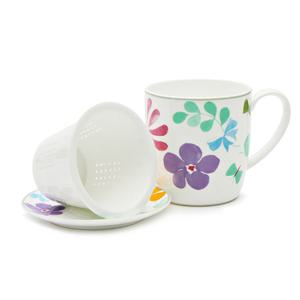 행남자기 발레리 웰빙 티 머그세트 3pcs(1인) 거름망포함