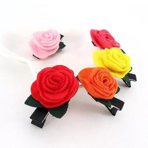 [아랑로랑] 펠트로즈 집게핀