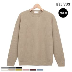 [빌리버스]빌리버스 남성 맨투맨 BBN037 남자 골지 티셔츠 무지