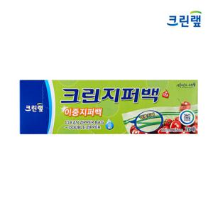 크린랩 이중 지퍼백 22cm x 25cm 중 20매