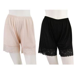 국내생산 인견 훌라 레이스 2부  여성 속바지 부드럽고 시원한