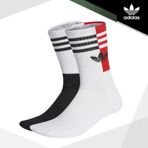 아디다스 오리지널 CLR BLK 크루 양말(H34784) 2개입