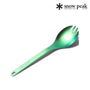 스노우피크 티탄스포크 포크숟가락 백패킹 그린 SCT-004GR