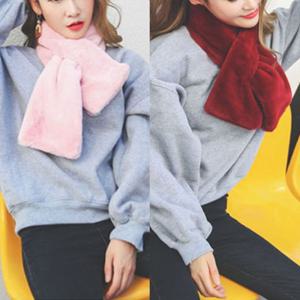 페이크퍼머플러 퍼 머플러 보송보송 폭스 여자 목도리 따듯한 겨