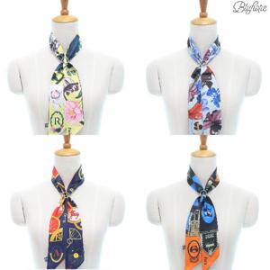 [블루피오레] 알파벳 양면 트윌리 스카프 AF3948