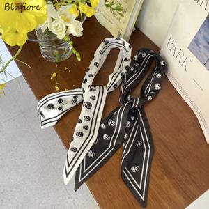 [블루피오레] 스컬 타이 트윌리 스카프 AF3926