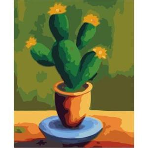 [마물샵] DIY 명화 유화그리기 세트 A-106 선인장 꽃 40x50