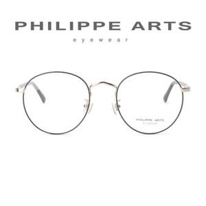 필립아츠 안경테 PA5005D C2 동글이 메탈테 안경 국내제작