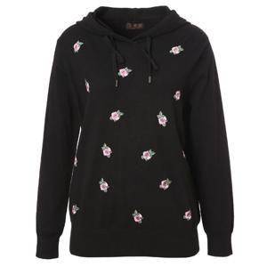 [조순희]플라워프린팅 니트 후드 티셔츠 (JLST114)