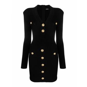 [BALMAIN] 라프리마 여성 니 Length 미디 원피스 DF1R8059KB07OPA 블랙 /8