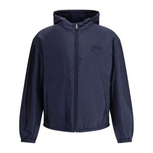 프라다 네이비 블루 후드 윈드브레이커 SGC9131WQ9 F0ABB F0ABB