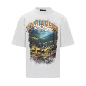 디스퀘어드2 반팔 티셔츠 S74GD1467S24583 100 BIANCO