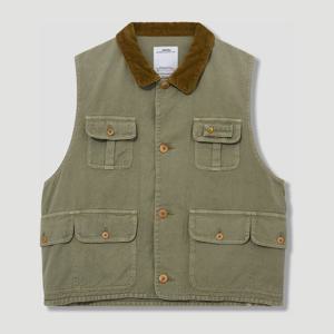 비즈빔 코듀로이 칼라 마토 헌팅 조끼 0125205013028 Light gre
