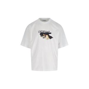 오프화이트 반팔 티셔츠 OMAA120F25JER00U 0110 White