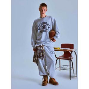 [후아유] 공용 Varsity Lettering Wide Pants WHTMF4901U