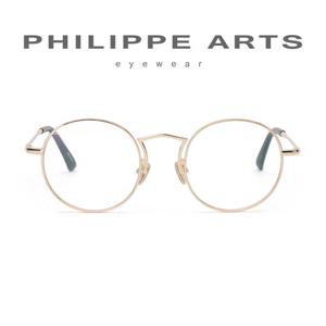 필립아츠 안경테 1718017 C3 동글이 메탈테 데일리 안경 오버핏