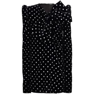 발망 숏 원피스 BF0R9081 VD93 EAC NOIR ARGENT Black